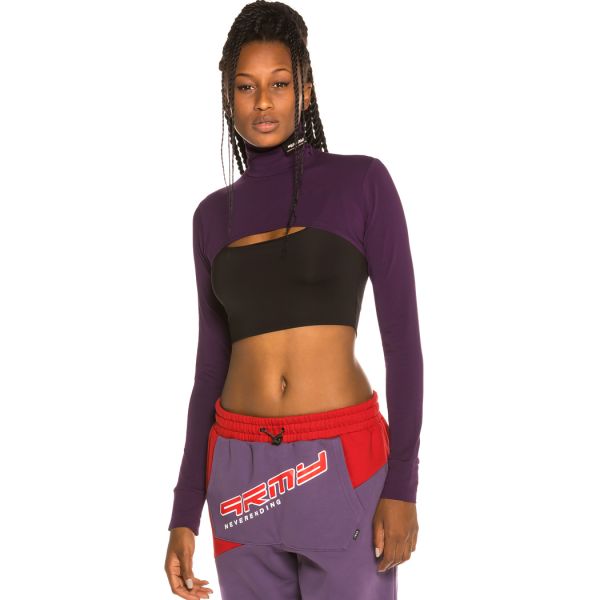 Camiseta Grimey Chica Vostok Long Sleeve Crop Top FW19 Purple