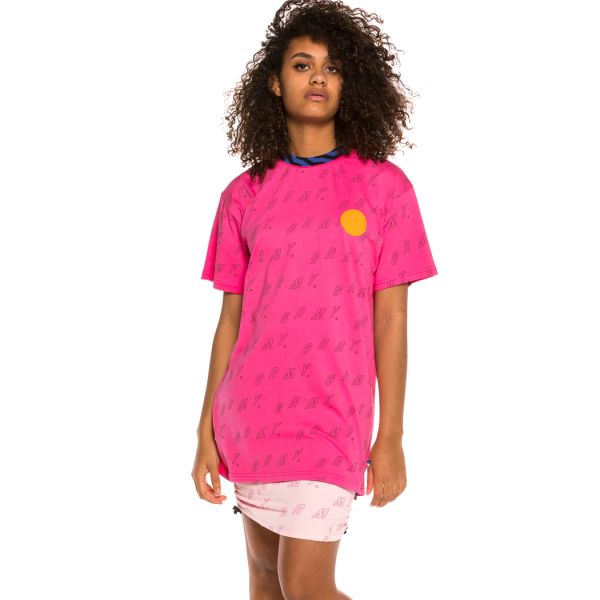 Camiseta Unisex Grimey Urmah Dojo All Over Print Tee SS20 Pink